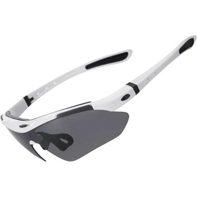Rockbros, Herren, Sportbrille, 10142 photochromic UV400 cycling glasses - white (Weiss, UV400), Weiss Rockbros, Herren, Sportbrille, 10142 photochromic UV400 cycling glasses - white (Weiss, UV400), Weiss