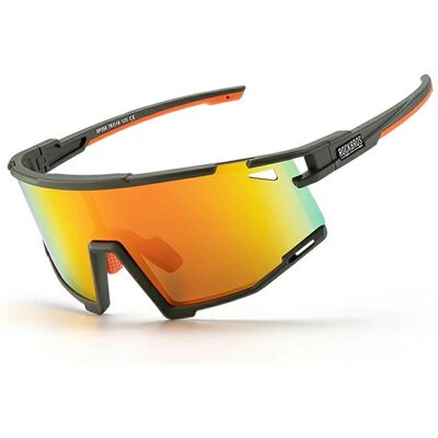 Rockbros, Sportbrille, Okulary rowerowe SP258 ROAD TO SKY polaryzacyjne pomarańczowe soczewki - zielone (Grün, Orange), Orange, Grün Rockbros, Sportbrille, Okulary rowerowe SP258 ROAD TO SKY polaryzacyjne pomarańczowe soczewki - zielone (Grün, Orange), Orange, Grün