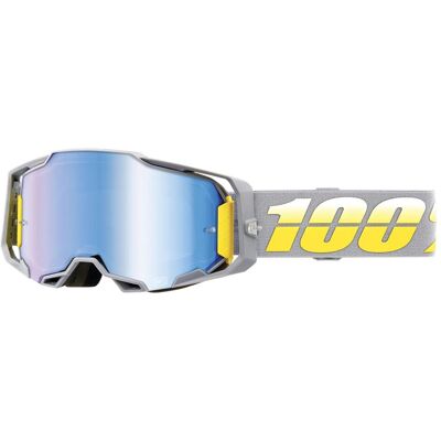 100%, Damen, Sportbrille, Armega Goggle Complex - Mirror Blue (Grau, Mirror Blue), Grau, Gelb 100%, Damen, Sportbrille, Armega Goggle Complex - Mirror Blue (Grau, Mirror Blue), Grau, Gelb