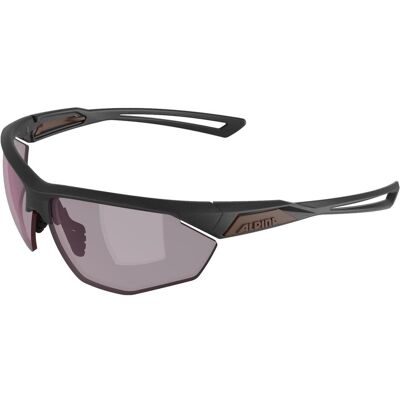 Alpina, Unisex, Sportbrille, Nylos HR (Gun Matte, Amber), Grau Alpina, Unisex, Sportbrille, Nylos HR (Gun Matte, Amber), Grau