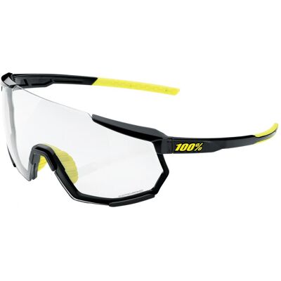 100%, Damen, Sportbrille, Racetrap 3.0 Gloss Black (Schwarz, Photochrome, Transparent), Schwarz 100%, Damen, Sportbrille, Racetrap 3.0 Gloss Black (Schwarz, Photochrome, Transparent), Schwarz