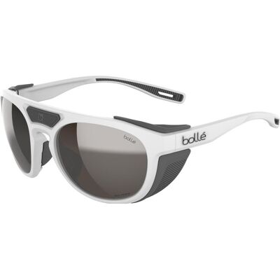 Bollé, Unisex, Sportbrille, Adventurer S4 (VLT 5,5 %) (White Matte II, Solace4 Brown Gun), Grau, Weiss Bollé, Unisex, Sportbrille, Adventurer S4 (VLT 5,5 %) (White Matte II, Solace4 Brown Gun), Grau, Weiss