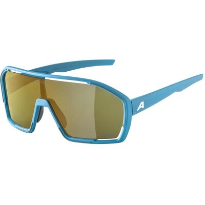 Alpina, Unisex, Sportbrille, Bonfire Q-Lite (Smoke-blue matt, Gold), Mehrfarbig Alpina, Unisex, Sportbrille, Bonfire Q-Lite (Smoke-blue matt, Gold), Mehrfarbig