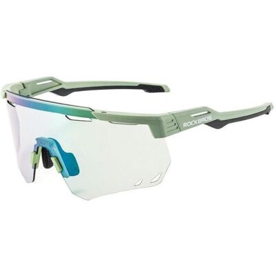 Rockbros, Unisex, Sportbrille, sports glasses 14110013004 with photochromic lenses (Grün, Grün), Grün Rockbros, Unisex, Sportbrille, sports glasses 14110013004 with photochromic lenses (Grün, Grün), Grün