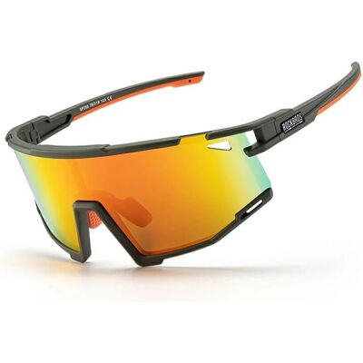 Rockbros, Sportbrille, Okulary rowerowe SP258 ROAD TO SKY polaryzacyjne pomarańczowe soczewki - zielone (Grün, Orange), Orange, Grün Rockbros, Sportbrille, Okulary rowerowe SP258 ROAD TO SKY polaryzacyjne pomarańczowe soczewki - zielone (Grün, Orange), Orange, Grün