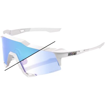 100%, Unisex, Sportbrille, Speedcraft Bastille LE (Weiss), Blau 100%, Unisex, Sportbrille, Speedcraft Bastille LE (Weiss), Blau