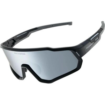 Rockbros, Mädchen, Sportbrille, Okulary rowerowe SP383 polaryzowane lustrzane dla dzieci z ochroną UV400 - czarne (Schwarz, Weiss), Schwarz, Weiss Rockbros, Mädchen, Sportbrille, Okulary rowerowe SP383 polaryzowane lustrzane dla dzieci z ochroną UV400 - czarne (Schwarz, Weiss), Schwarz, Weiss