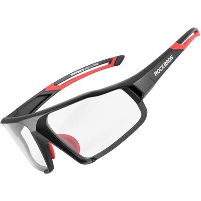 Rockbros, Unisex, Sportbrille, SP216BK photochrome UV400-Fahrradbrille – Schwarz und Rot (Black, Red, Schwarz und Rot), Schwarz, Rot Rockbros, Unisex, Sportbrille, SP216BK photochrome UV400-Fahrradbrille – Schwarz und Rot (Black, Red, Schwarz und Rot), Schwarz, Rot