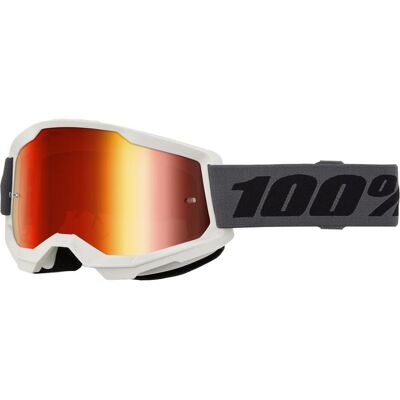 100%, Unisex, Sportbrille, STRATA 2 Goggle Grey - Red Mirror Lens (Grey, Mirror Red), Schwarz, Grau 100%, Unisex, Sportbrille, STRATA 2 Goggle Grey - Red Mirror Lens (Grey, Mirror Red), Schwarz, Grau
