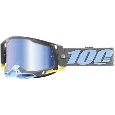 100%, Damen, Sportbrille, Racecraft 2 Goggle Trinidad - Mirror Blue (Blau, Trinidad, Blau), Grau 100%, Damen, Sportbrille, Racecraft 2 Goggle Trinidad - Mirror Blue (Blau, Trinidad, Blau), Grau