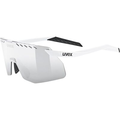 Uvex, Unisex, Sportbrille, pace stage small (White Matt, Mirror Silver), Weiss Uvex, Unisex, Sportbrille, pace stage small (White Matt, Mirror Silver), Weiss