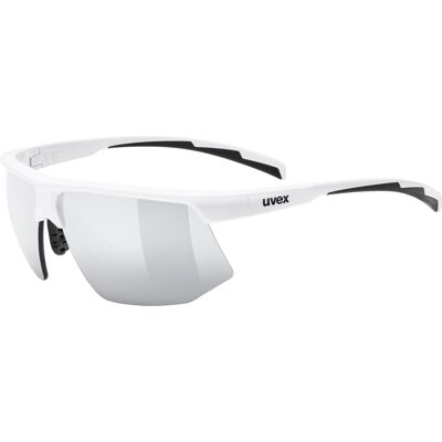 Uvex, Unisex, Sportbrille, aerios (White, Mirror Silver), Weiss Uvex, Unisex, Sportbrille, aerios (White, Mirror Silver), Weiss