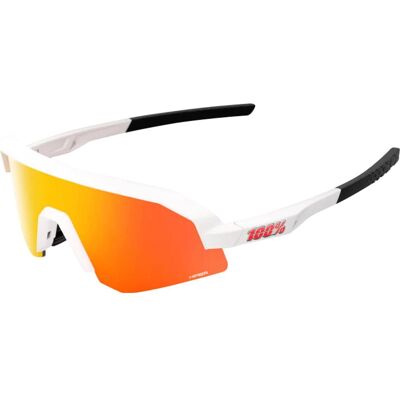 100%, Unisex, Sportbrille, Slendale XS (Black, White Mat, HiPer Red Multilayer Mirror), Weiss, Orange, Schwarz, Gelb 100%, Unisex, Sportbrille, Slendale XS (Black, White Mat, HiPer Red Multilayer Mirror), Weiss, Orange, Schwarz, Gelb