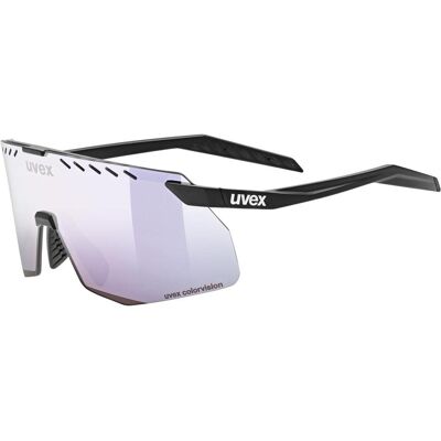 Uvex, Unisex, Sportbrille, pace stage S CV (black matt (pink), colorvision mirror pink), Schwarz Uvex, Unisex, Sportbrille, pace stage S CV (black matt (pink), colorvision mirror pink), Schwarz