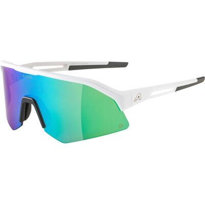 Alpina, Unisex, Sportbrille, Sonic HR Q (White Matt, Green), Weiss Alpina, Unisex, Sportbrille, Sonic HR Q (White Matt, Green), Weiss