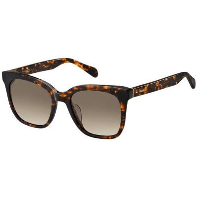 Fossil, Damen, Sonnenbrille, Zonnebril Volwassenen Bruin Volledig omrand Fossil, Damen, Sonnenbrille, Zonnebril Volwassenen Bruin Volledig omrand