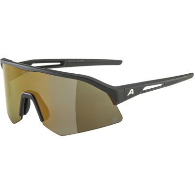 Alpina, Unisex, Sportbrille, Sonic HR Q (Black Matt, Gold), Schwarz Alpina, Unisex, Sportbrille, Sonic HR Q (Black Matt, Gold), Schwarz
