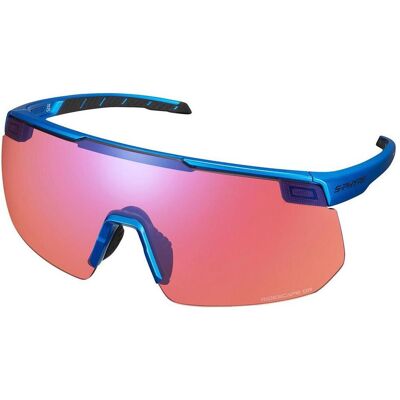 Shimano Sportbrille, S-Phyre 2 Metallic Blue Ridescape Offroad (Extra mat Weiss, Ridescape Route), Blau Shimano Sportbrille, S-Phyre 2 Metallic Blue Ridescape Offroad (Extra mat Weiss, Ridescape Route), Blau