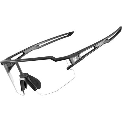 Rockbros, Unisex, Sportbrille, Photochrome 10175 UV400 (Schwarz, Schwarz), Schwarz Rockbros, Unisex, Sportbrille, Photochrome 10175 UV400 (Schwarz, Schwarz), Schwarz
