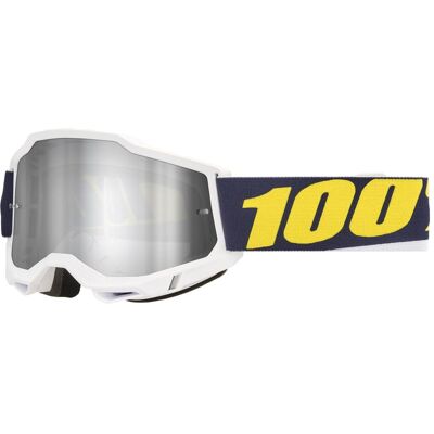 100%, Unisex, Sportbrille, ACCURI 2 Goggle Torc (Weiss, Mirror Silver), Weiss 100%, Unisex, Sportbrille, ACCURI 2 Goggle Torc (Weiss, Mirror Silver), Weiss