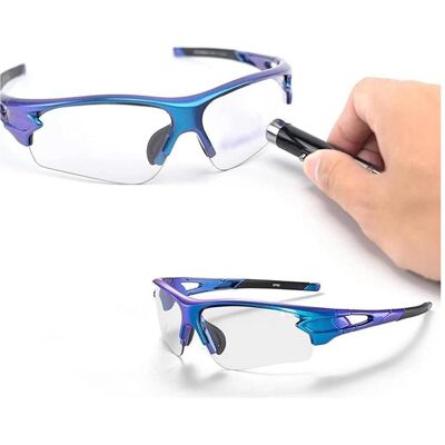 Rockbros, Unisex, Sportbrille, 10069 photochromic UV400 cycling glasses - blue (Blau, Blau), Blau Rockbros, Unisex, Sportbrille, 10069 photochromic UV400 cycling glasses - blue (Blau, Blau), Blau
