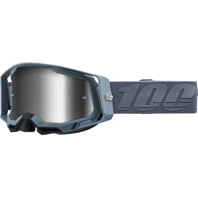 100%, Damen, Sportbrille, Goggles Racecraft 2 Battleship -Mirror Silver Lens (Battleship, Mirror Silver), Grau 100%, Damen, Sportbrille, Goggles Racecraft 2 Battleship -Mirror Silver Lens (Battleship, Mirror Silver), Grau