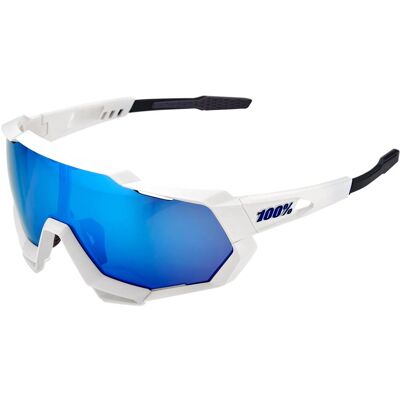 100%, Unisex, Sportbrille, Brille Speetrap Matte (Matte White, HiPer blue), Weiss 100%, Unisex, Sportbrille, Brille Speetrap Matte (Matte White, HiPer blue), Weiss