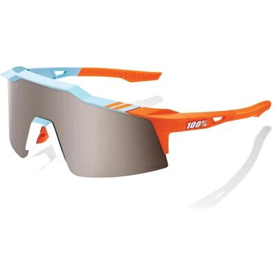 100%, Damen, Sportbrille, Brille Speedcraft SL Soft Tact (Multicolor, Anthrazit, HiPer silver mirror, Hyper Silver Mirror), Orange 100%, Damen, Sportbrille, Brille Speedcraft SL Soft Tact (Multicolor, Anthrazit, HiPer silver mirror, Hyper Silver Mirror), Orange