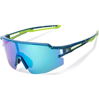 Rockbros, Herren, Sportbrille, Polarized Cycling Glasses with UV Protection and Corrective Insert Blue Lenses - Blue (dunkelblau grün, Blau), Blau Rockbros, Herren, Sportbrille, Polarized Cycling Glasses with UV Protection and Corrective Insert Blue Lenses - Blue (dunkelblau grün, Blau), Blau
