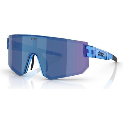 Bliz, Unisex, Sportbrille, P005 (Blue transparent, Smoke/Blue Multicolor), Blau, Mehrfarbig, Transparent Bliz, Unisex, Sportbrille, P005 (Blue transparent, Smoke/Blue Multicolor), Blau, Mehrfarbig, Transparent