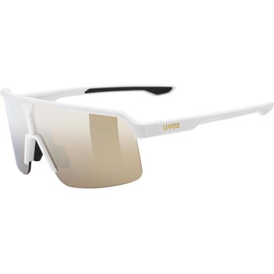 Uvex, Unisex, Sportbrille, ramp (White Matt, Mirror Gold), Weiss Uvex, Unisex, Sportbrille, ramp (White Matt, Mirror Gold), Weiss