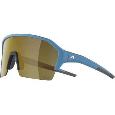 Alpina, Unisex, Sportbrille, Ram HR Q-Lite (Smoke-blue matt, Gold), Mehrfarbig Alpina, Unisex, Sportbrille, Ram HR Q-Lite (Smoke-blue matt, Gold), Mehrfarbig