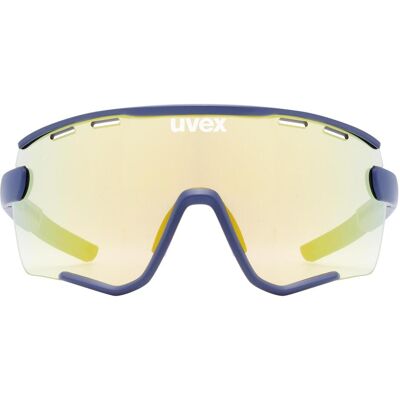 Uvex, Unisex, Sportbrille, sportstyle 236 set (Blue Matt, mirror yellow/clear), Blau Uvex, Unisex, Sportbrille, sportstyle 236 set (Blue Matt, mirror yellow/clear), Blau