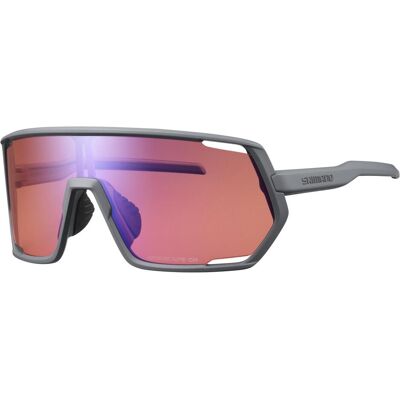 Shimano Sportbrille, Unisex Brille Technium OR (Matte Gray, ridescape or), Grau Shimano Sportbrille, Unisex Brille Technium OR (Matte Gray, ridescape or), Grau
