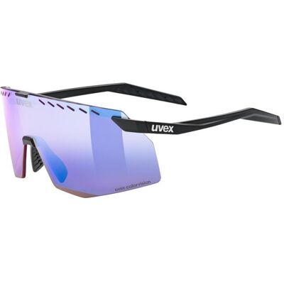 Uvex, Unisex, Sportbrille, pace stage CV (Schwarz matt (blue S1), colourvision mirror blue (S1)), Schwarz Uvex, Unisex, Sportbrille, pace stage CV (Schwarz matt (blue S1), colourvision mirror blue (S1)), Schwarz