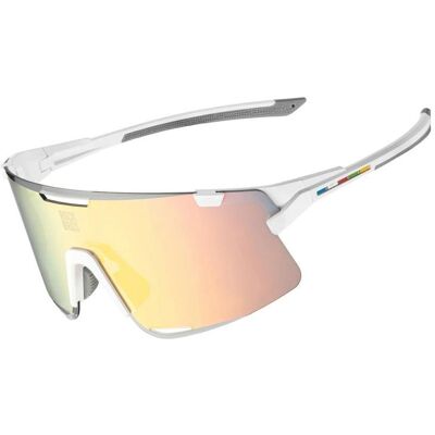Rockbros, Sportbrille, Okulary rowerowe SP338 ROAD TO SKY z wymiennymi soczewkami - kremowe (Cream White, Creme), Beige Rockbros, Sportbrille, Okulary rowerowe SP338 ROAD TO SKY z wymiennymi soczewkami - kremowe (Cream White, Creme), Beige