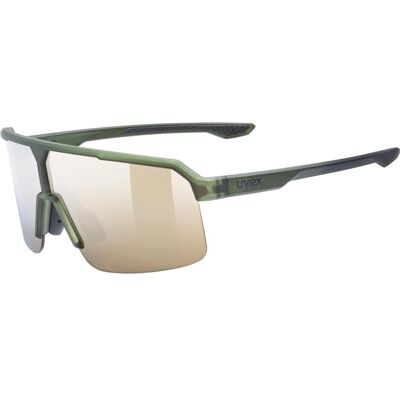 Uvex, Unisex, Sportbrille, ramp (olive matt, Mirror Gold), Grün Uvex, Unisex, Sportbrille, ramp (olive matt, Mirror Gold), Grün