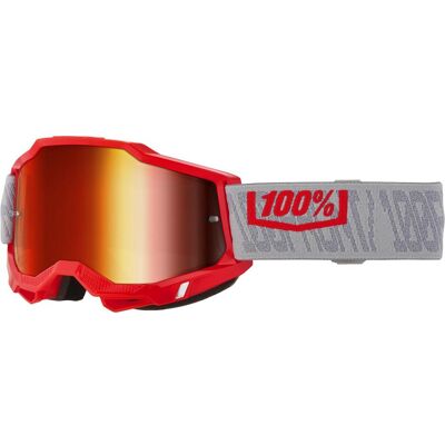 100%, Unisex, Sportbrille, ACCURI 2 Goggle Gatorback - Red Mirror Lens (Rot, Rot), Rot, Grau 100%, Unisex, Sportbrille, ACCURI 2 Goggle Gatorback - Red Mirror Lens (Rot, Rot), Rot, Grau