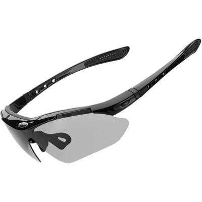 Rockbros, Sportbrille, 10143 photochrome UV400-Fahrradbrille – Schwarz (Schwarz, Photochromic), Schwarz Rockbros, Sportbrille, 10143 photochrome UV400-Fahrradbrille – Schwarz (Schwarz, Photochromic), Schwarz
