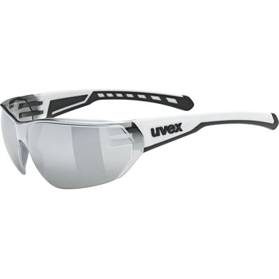 Uvex, Unisex, Sportbrille, equate (White Matt, Mirror Silver), Weiss, Schwarz Uvex, Unisex, Sportbrille, equate (White Matt, Mirror Silver), Weiss, Schwarz