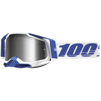 100%, Damen, Sportbrille, Racecraft 2 Goggle Isola - Mirror Silver (Blau, Weiss, Silber), Blau, Weiss 100%, Damen, Sportbrille, Racecraft 2 Goggle Isola - Mirror Silver (Blau, Weiss, Silber), Blau, Weiss