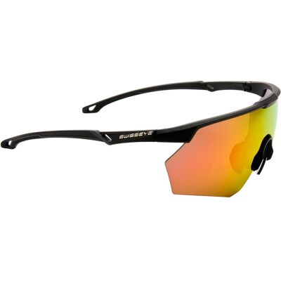 Swiss Eye, Herren, Sportbrille, Flow (black brown red Rev, Black Matt), Rot, Schwarz, Braun Swiss Eye, Herren, Sportbrille, Flow (black brown red Rev, Black Matt), Rot, Schwarz, Braun