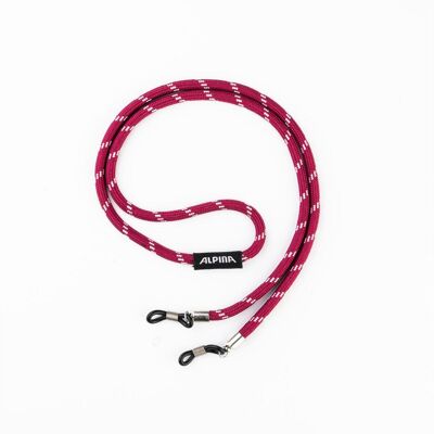 Alpina, Unisex, Brillenkette, Eyewear Strap Style Brillenband, Weiss, Rot Alpina, Unisex, Brillenkette, Eyewear Strap Style Brillenband, Weiss, Rot