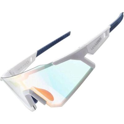 Rockbros, Unisex, Sportbrille, SP297 polarizing cycling glasses - white (White with blue temples, Orange), Weiss Rockbros, Unisex, Sportbrille, SP297 polarizing cycling glasses - white (White with blue temples, Orange), Weiss