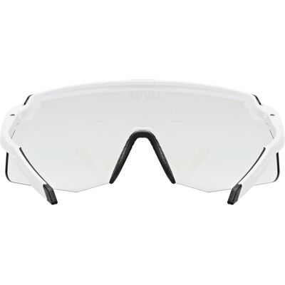 Uvex, Unisex, Sportbrille, pace stage small V (white matt (blue), variomatic mirror blue), Weiss Uvex, Unisex, Sportbrille, pace stage small V (white matt (blue), variomatic mirror blue), Weiss