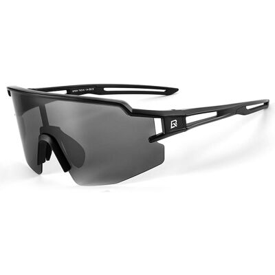 Rockbros, Unisex, Sportbrille, Polarized Cycling Glasses with UV Protection and Corrective Insert 14120008006 Gray Lenses (Black, Gray), Grau, Silber Rockbros, Unisex, Sportbrille, Polarized Cycling Glasses with UV Protection and Corrective Insert 14120008006 Gray Lenses (Black, Gray), Grau, Silber