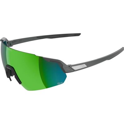 Alpina, Unisex, Sportbrille, Turbo AIR Q-Lite (Midnight-grey matt, Mirror Green), Grau Alpina, Unisex, Sportbrille, Turbo AIR Q-Lite (Midnight-grey matt, Mirror Green), Grau