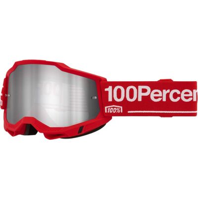 100%, Unisex, Sportbrille, ACCURI 2 Goggle Wolg (Rot, Mirror Silver), Rot 100%, Unisex, Sportbrille, ACCURI 2 Goggle Wolg (Rot, Mirror Silver), Rot