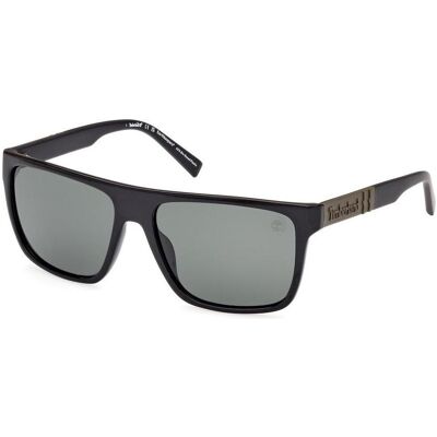 Timberland Herren, Sonnenbrille, Injected Black Green Squared Polarized Timberland Herren, Sonnenbrille, Injected Black Green Squared Polarized
