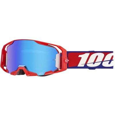 100%, Unisex, Sportbrille, ARMATIC Goggle Best (Mirror Blue), Rot 100%, Unisex, Sportbrille, ARMATIC Goggle Best (Mirror Blue), Rot